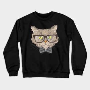 funnt cat Crewneck Sweatshirt